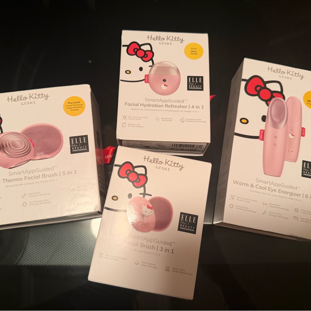 Hello Kitty Geske skincare items